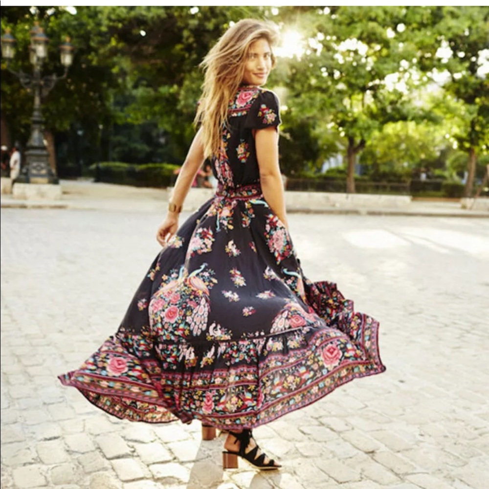 DELILAH High Low Ruffle Maxi Dress - Picture 6 of 9